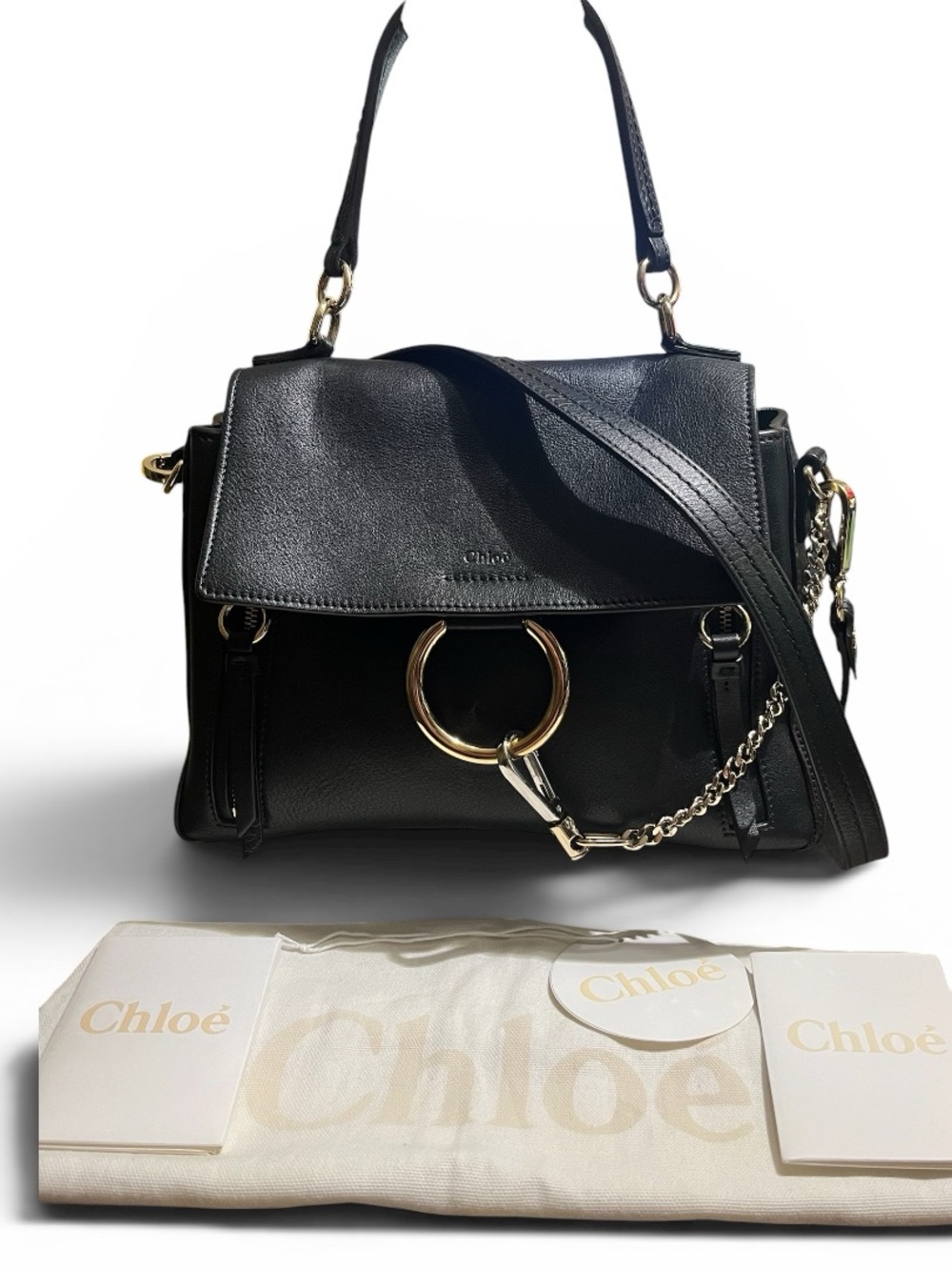 Chloé  Calfskin Faye Day Bag Crossbody Handbag Authentic